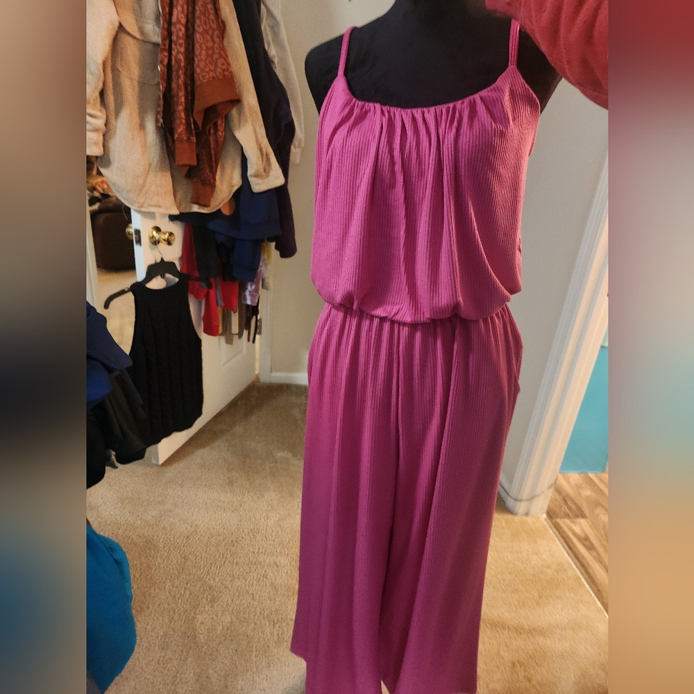 Pink romper size large Nwt